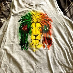 Reggae lion tank top